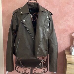 Forever 21 Brown Leather Jacket